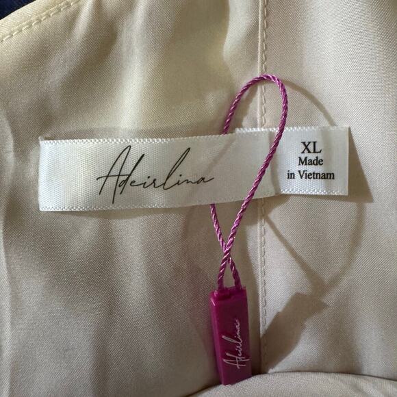 NWT Adeirlina Leaving To Greece Mini Dress XL Puff Sleeves Coquette Whimsy Fairy - Picture 13 of 14